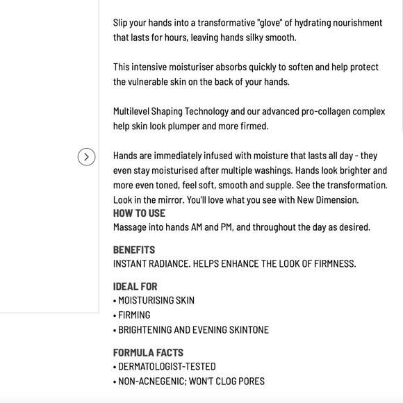 ESTEE LAUDER New 2.5 fl oz New Dimension Smooth + Tone Creme-Glove Moisturizer - Picture 2 of 6